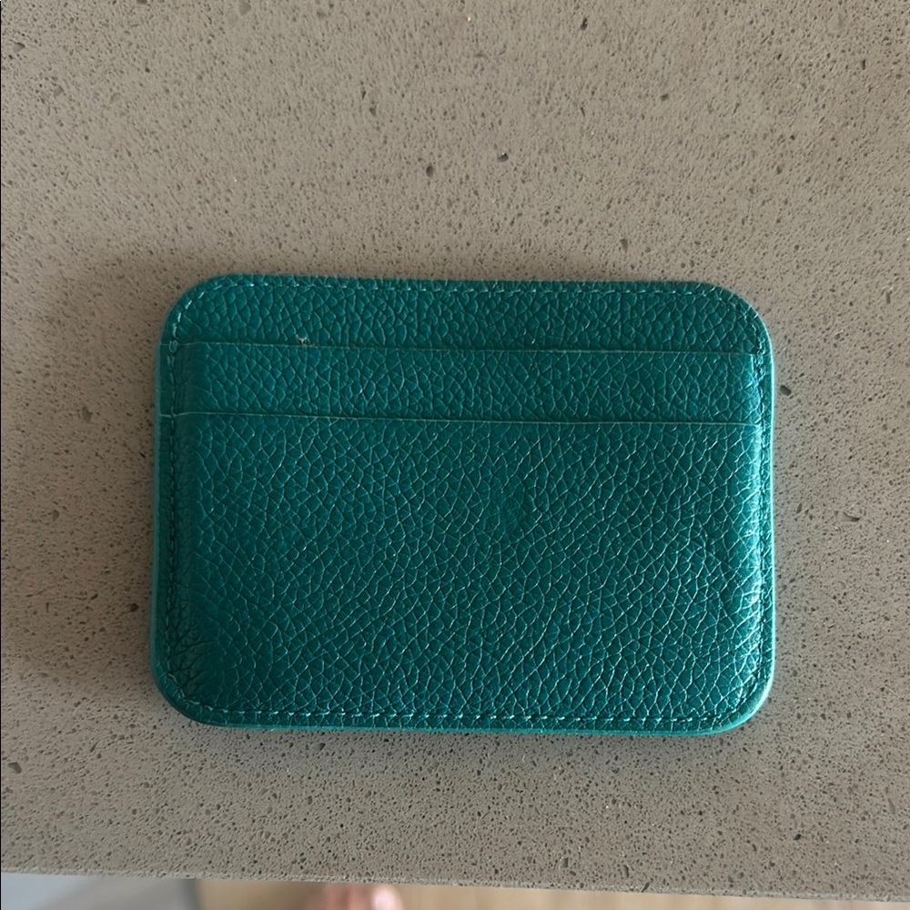Balenciaga Teal Card Holder - Picture 2 of 2